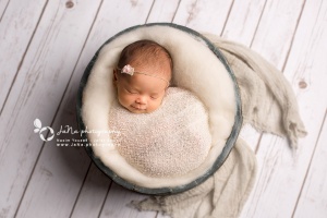 Vancouver Newborn Photography - Sleeping Newborn all curled up.