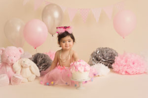 cute-girl-pink-cake smash