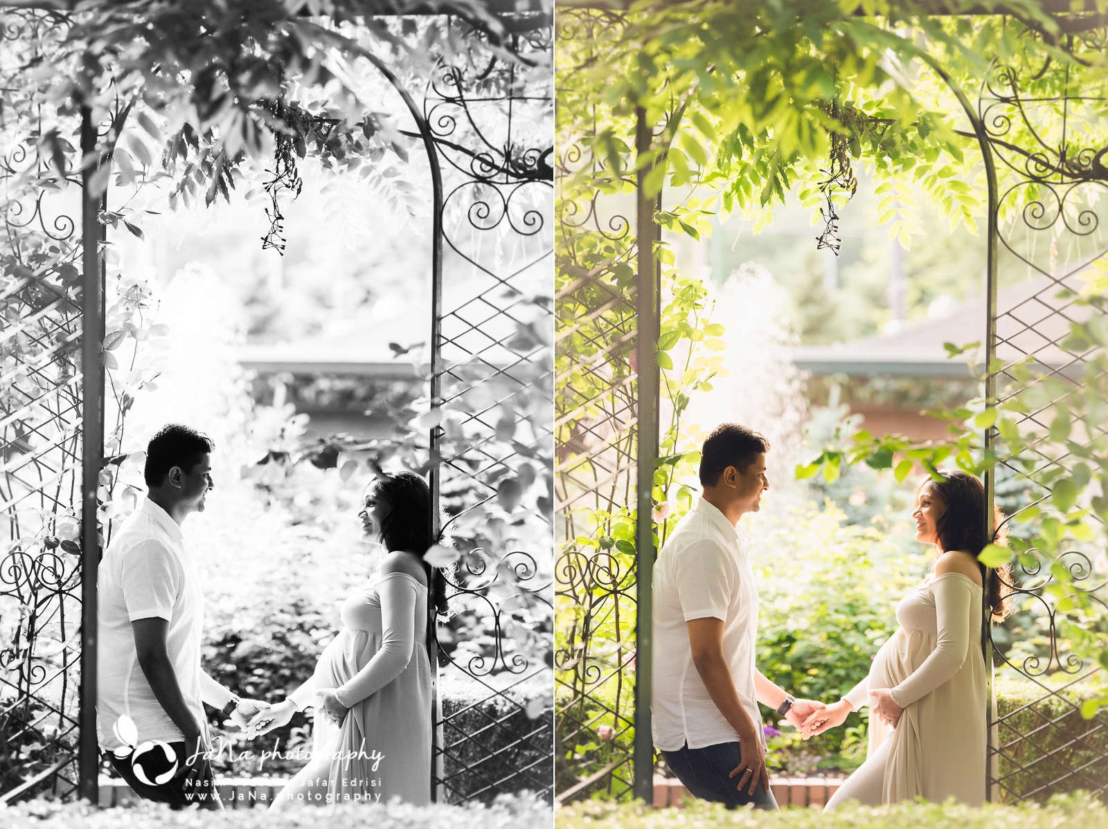 north vancouver maternity photography | Jana Photography in Vancouver had the pleasure of joining these lovely couples for their maternity photo shoot at Park & Tilford Gardens. With breathtaking sceneries in every spot, this location truly is a magical place to capture maternity shots. We have a large selection of gowns in our studio for moms, so they get to choose the ones they like and we also suggest some of them that we think it will look good on them. For these lovely moms to be, we picked out and took a few gowns from our studio and they also brought their own favorite fitted dresses as well. Their selected outfits were an excellent choice for outdoor shots. Vancouver maternity photography.  We got there right on time to catch the sun in the perfect spot for these glorious shots of this lovely mama. Natural light photography is always more attractive because it is more comfortable for moms because they get a chance to be themselves and pose naturally, also they can enjoy the sunshine.  We usually have some favorite spots in Vancouver to shoot out photos, including Deer Lake, Cate’s Park, and Park & Tilford; however, since the weather is very nice these days, we have some new locations to visit during our photo shoot. For this lovely couple, we went to Cleveland Dam in North Vancouver, and the photos turned out to be magical. Our models were super photogenic and the view of the Lions mountain in the background added to the beauty of the photos. Cleveland Dam is one of the most beautiful places in North shore, that many people think of it as heaven.  We are grateful that they booked a new born session with us as well, which means we’ll be meeting their bundle of joy in Jana Photography studio located in Vancouver very soon.