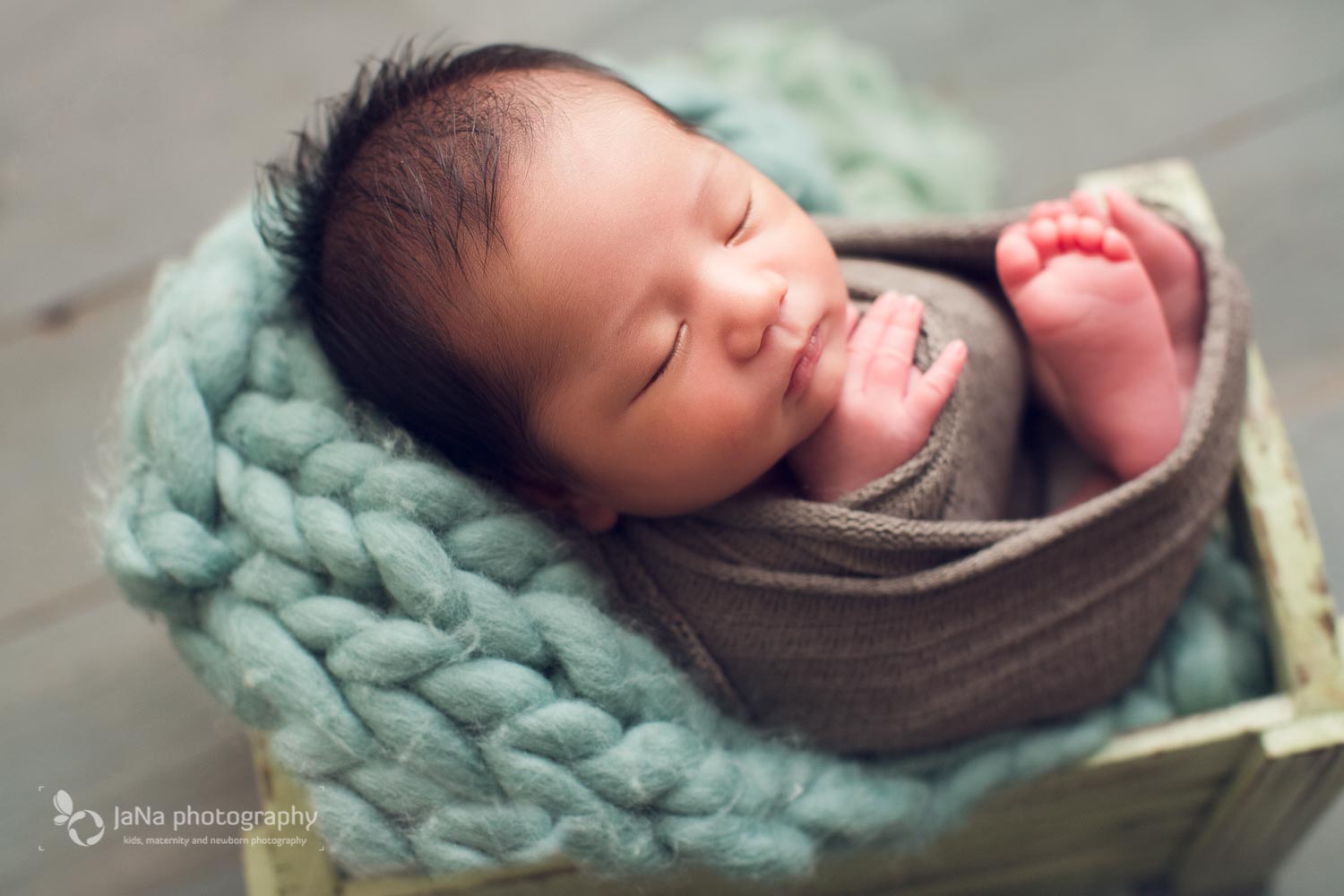 Richmond newborn photography - green
