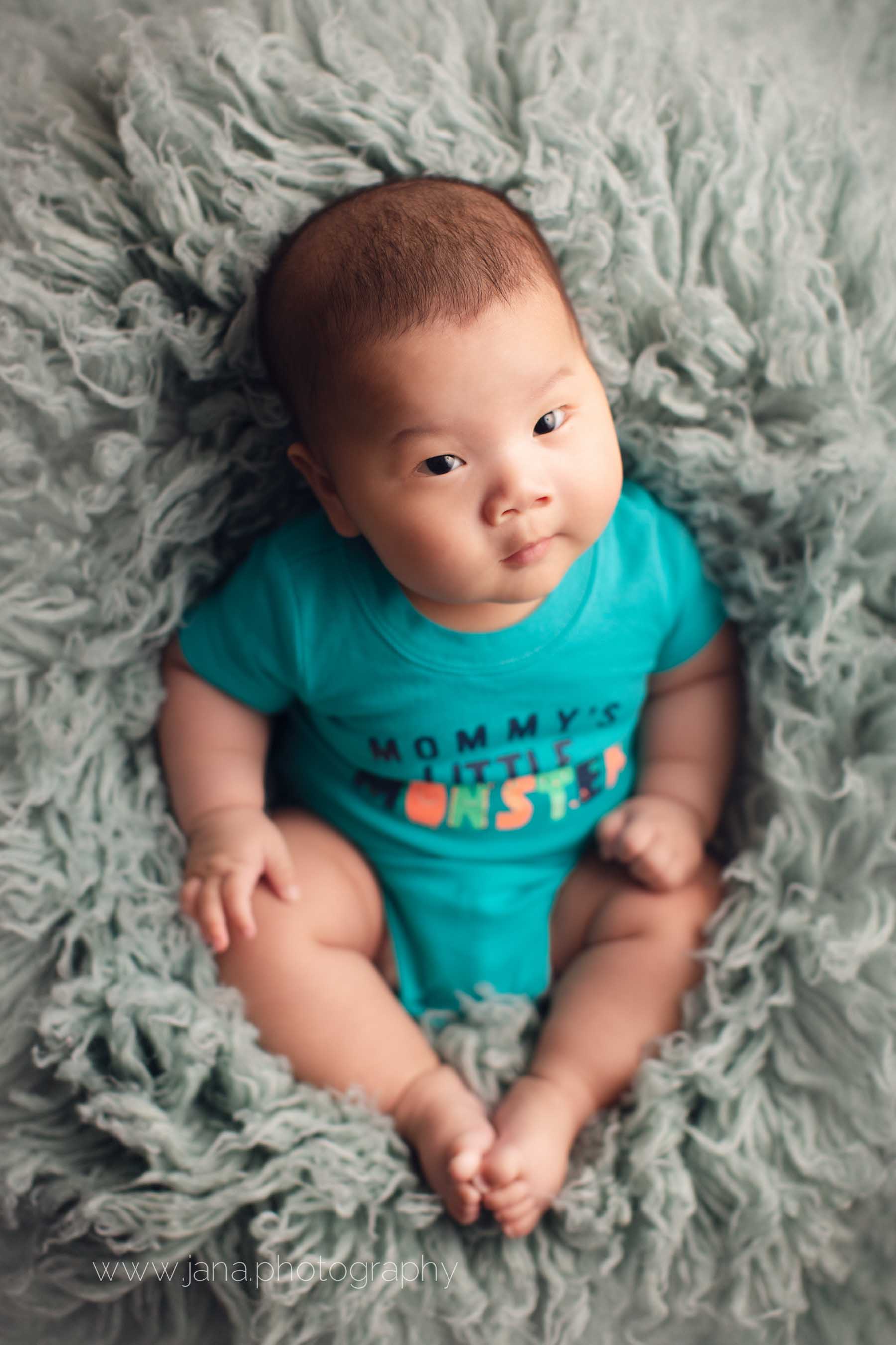 vancouver 100 days old photography - blue - boy - smile