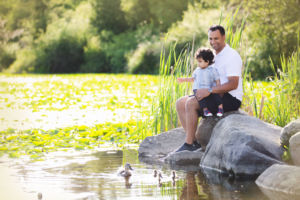 Vancouver outdoor family photography - dad and baby