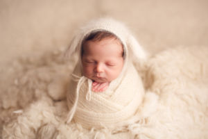 newborn photography - cute white setup