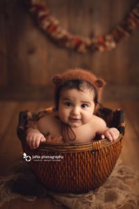 baby bear photography - brown setup