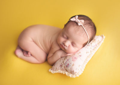 newborn photography Vancouver yellow
