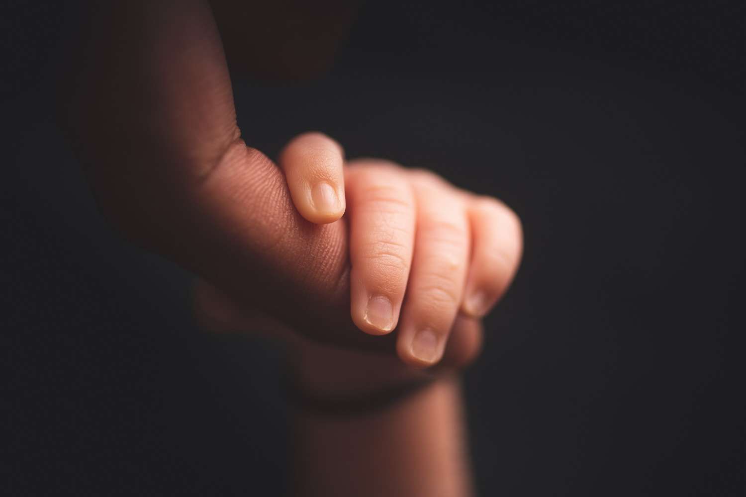 newborn photography detail macro with dad hands