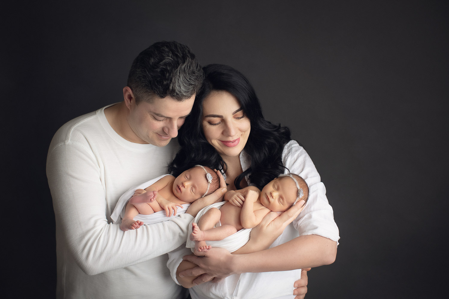 Newborn photography with parents