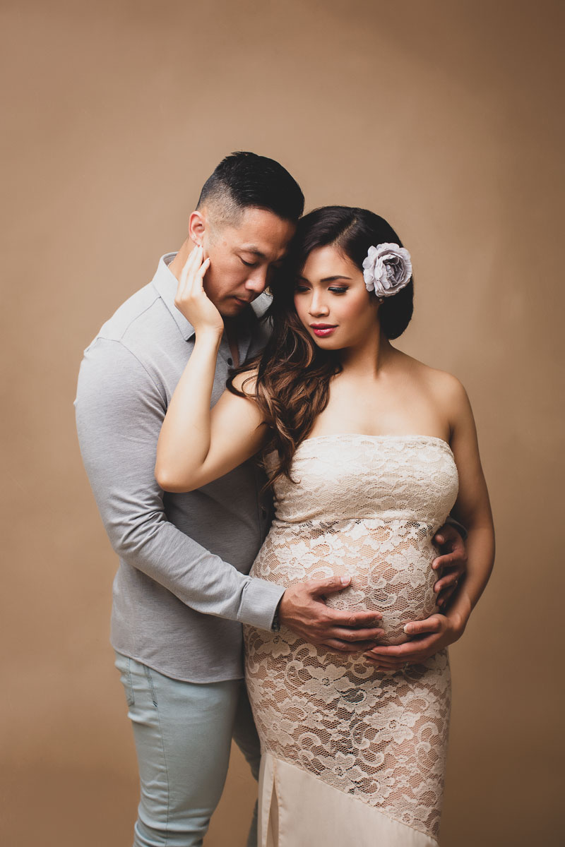 maternity photography brown gown - family - burnaby