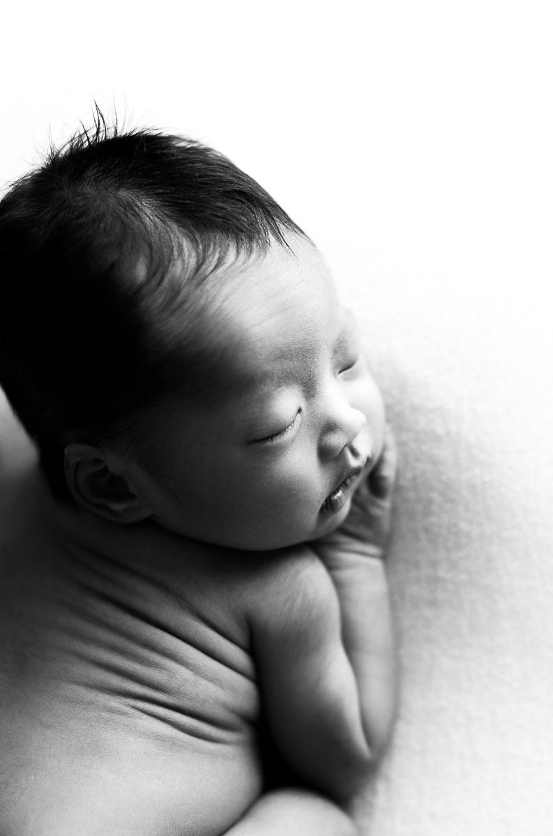 newborn photography black and white