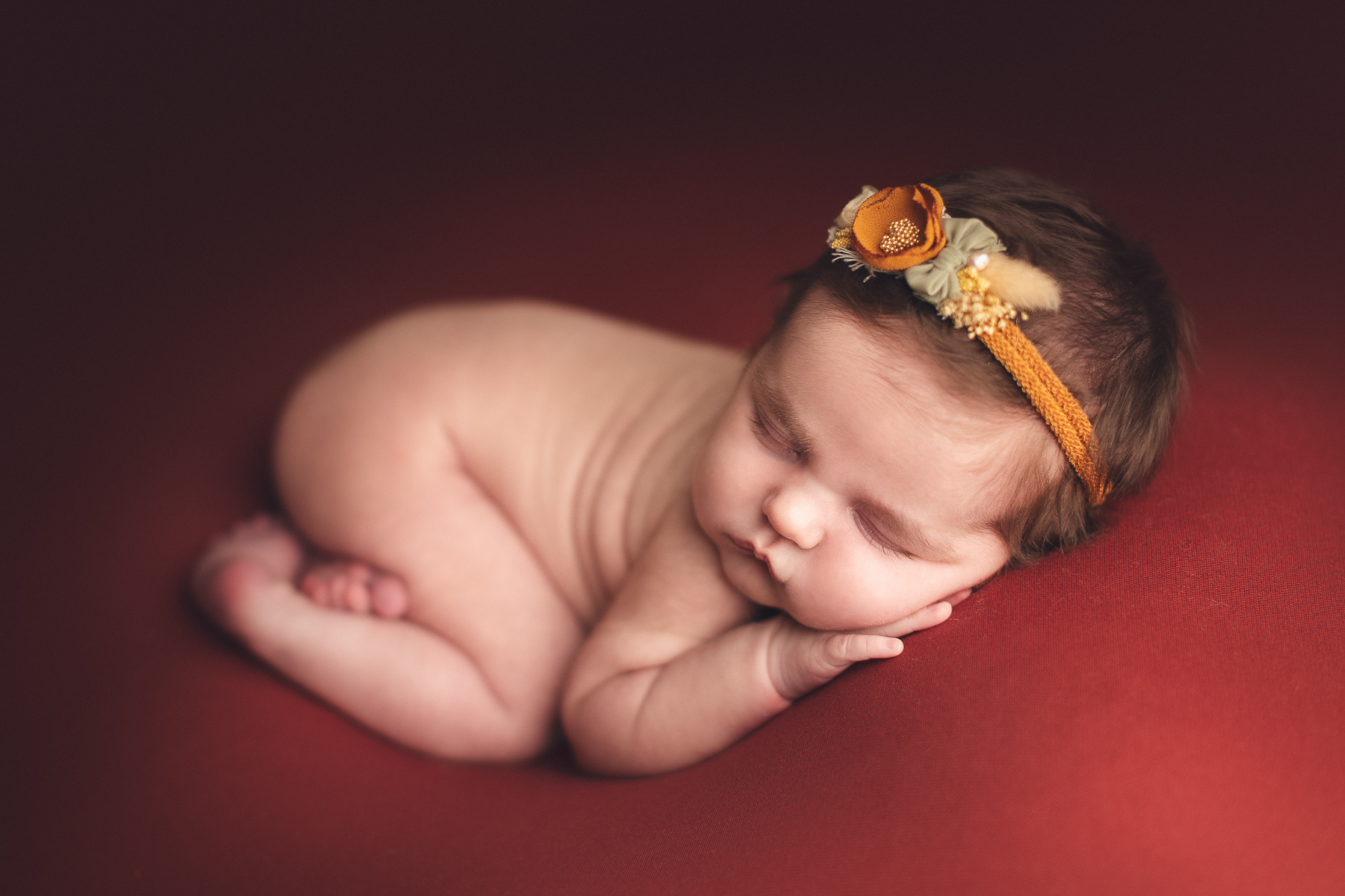 mommy and newborn photography in black background