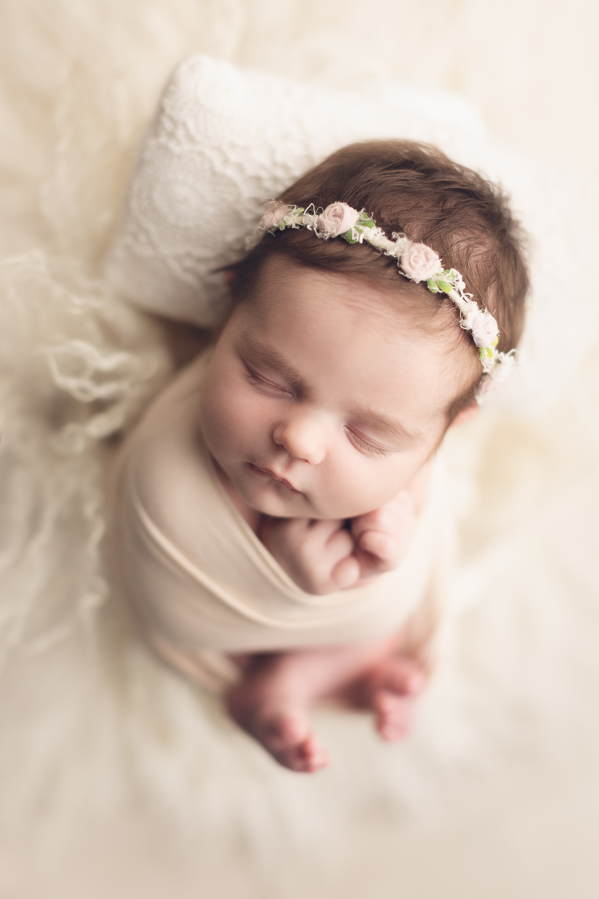 Capturing the Precious Moments of Your Little Angel - baby girl bear white fur