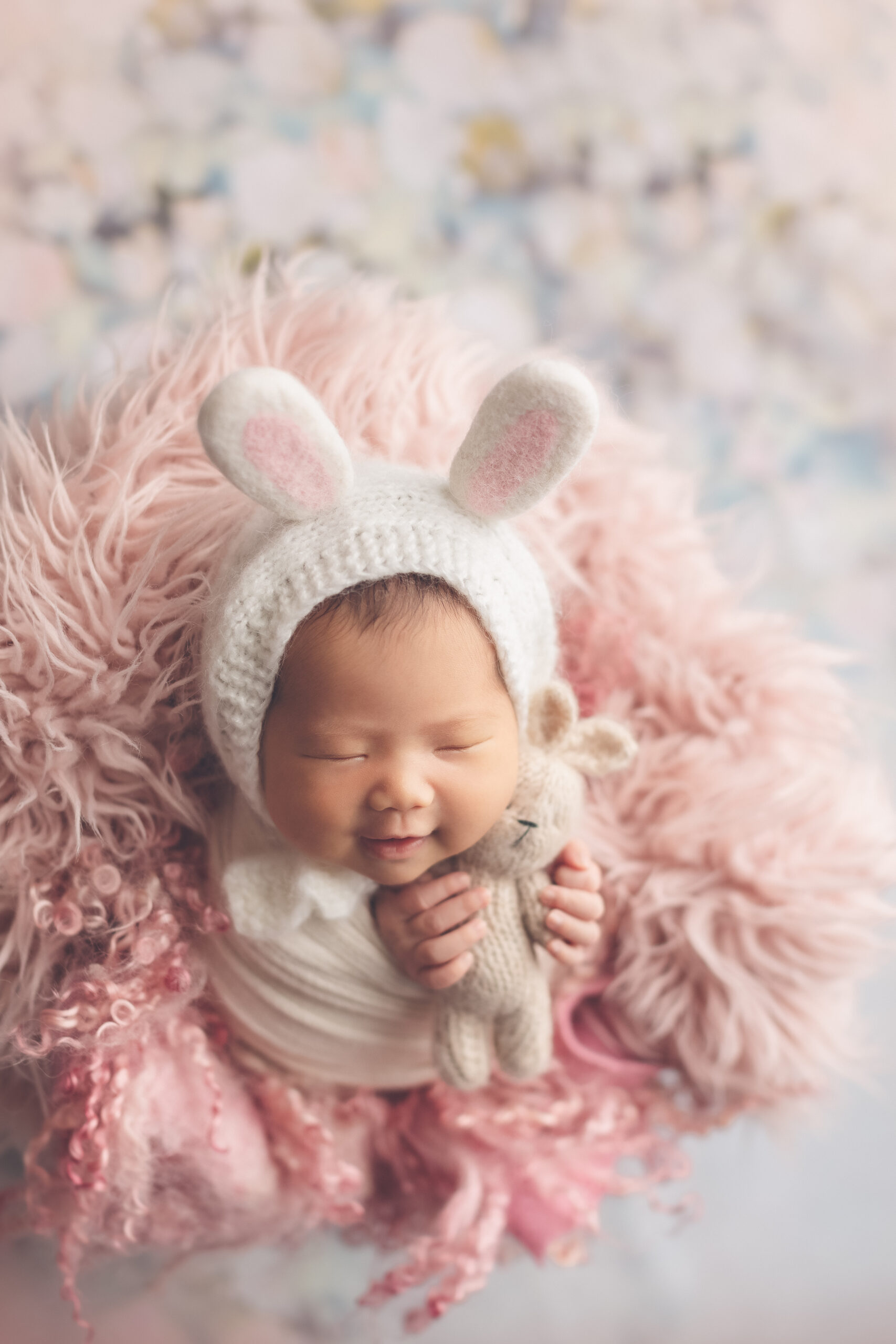 bunny and newborn photography outfit