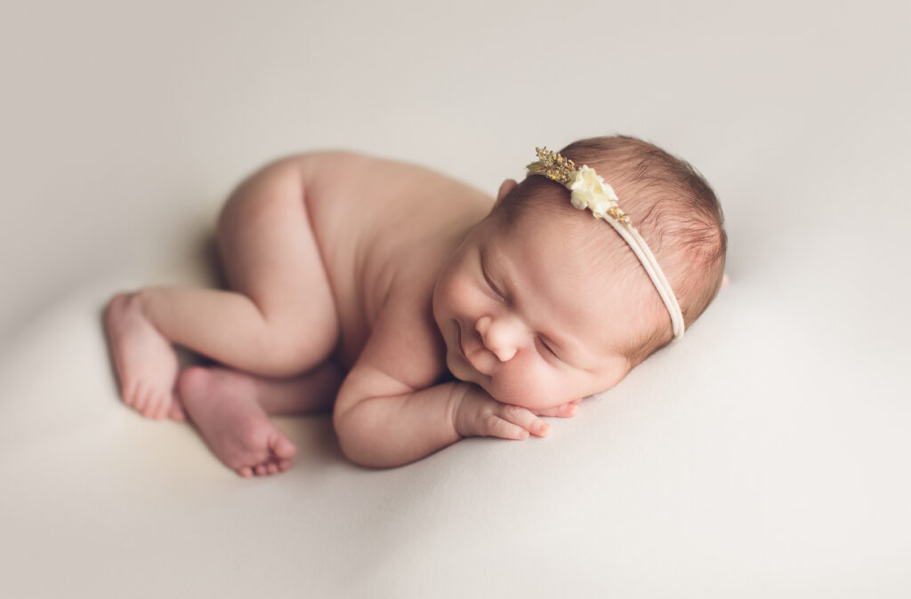 Wrapped sleeping newborn baby photographed by Jana Photography Burnaby Vancouver